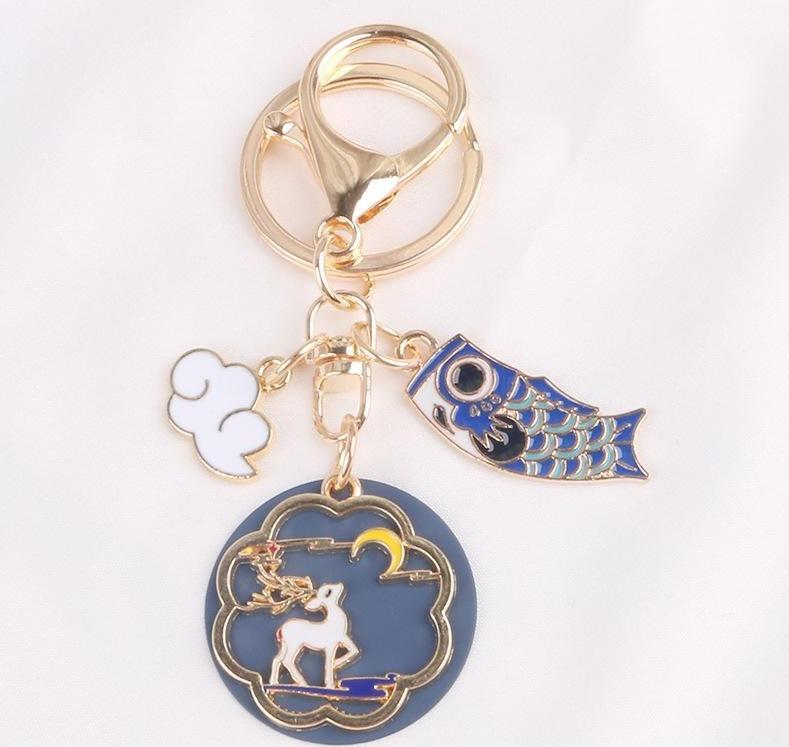 Chinese Style Couple Animals Keychain