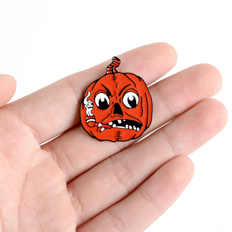 Cartoon Pumpkin Halloween Pins