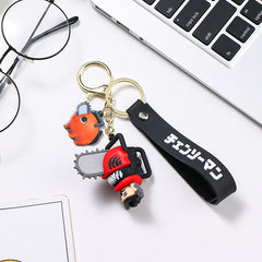 Chainsaw Man Silicone Pendant Keychain