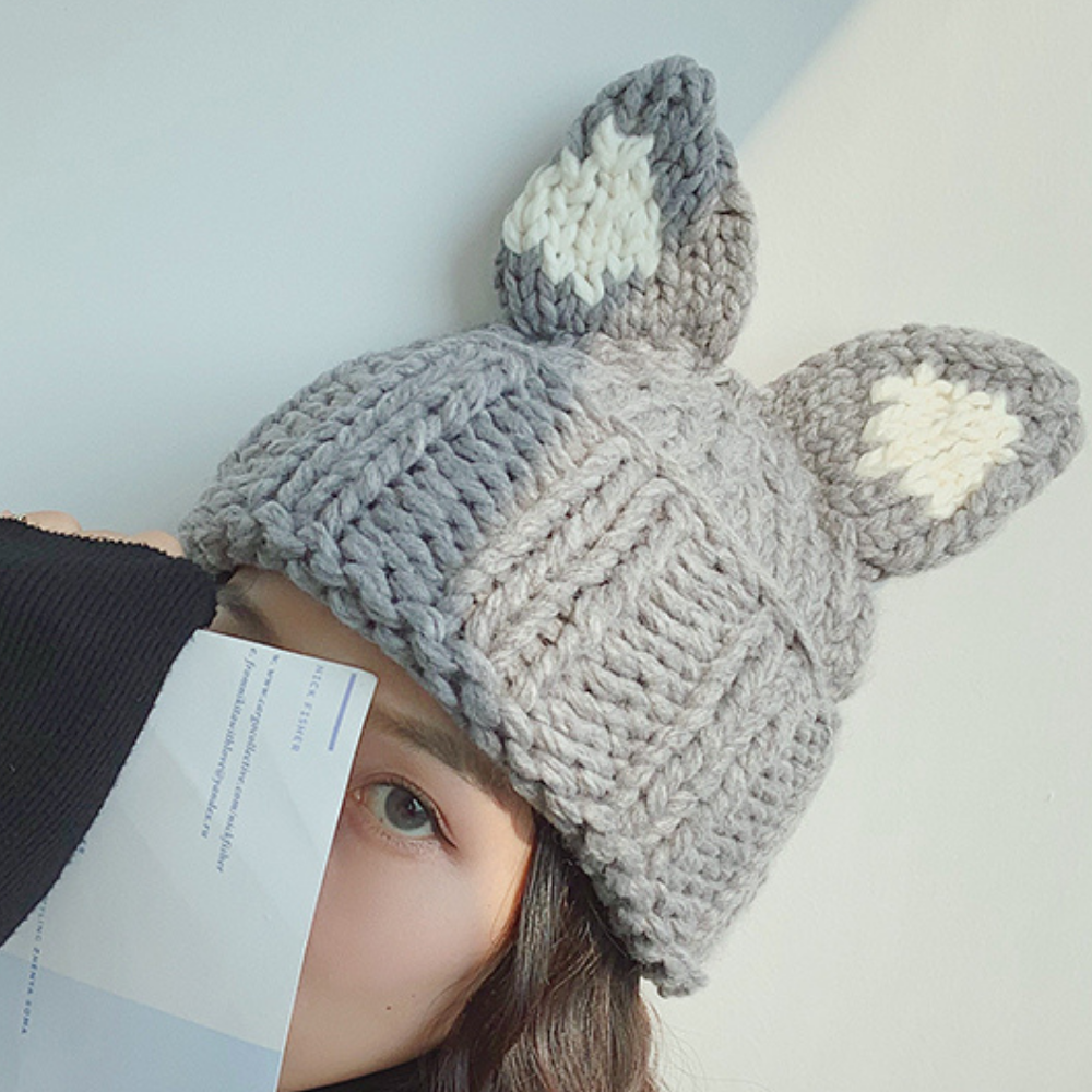 Cat Ears Woolen Hat