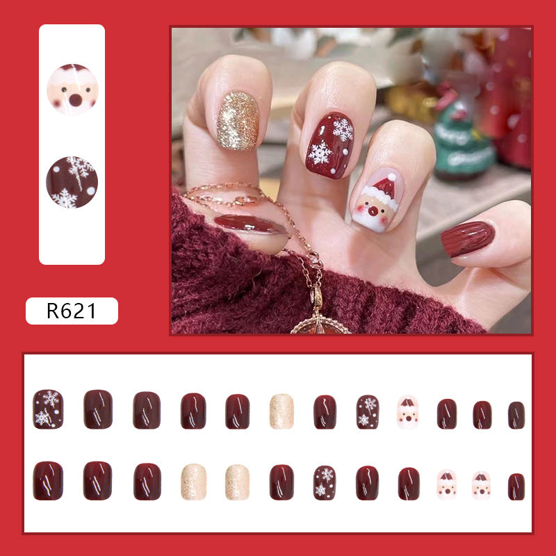 Christmas Exclusive Wearable Nails Finished Manicure