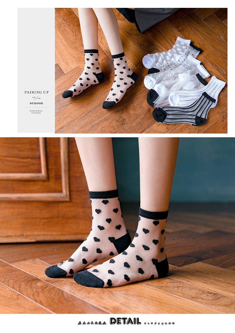 Korean Glass Silk Socks