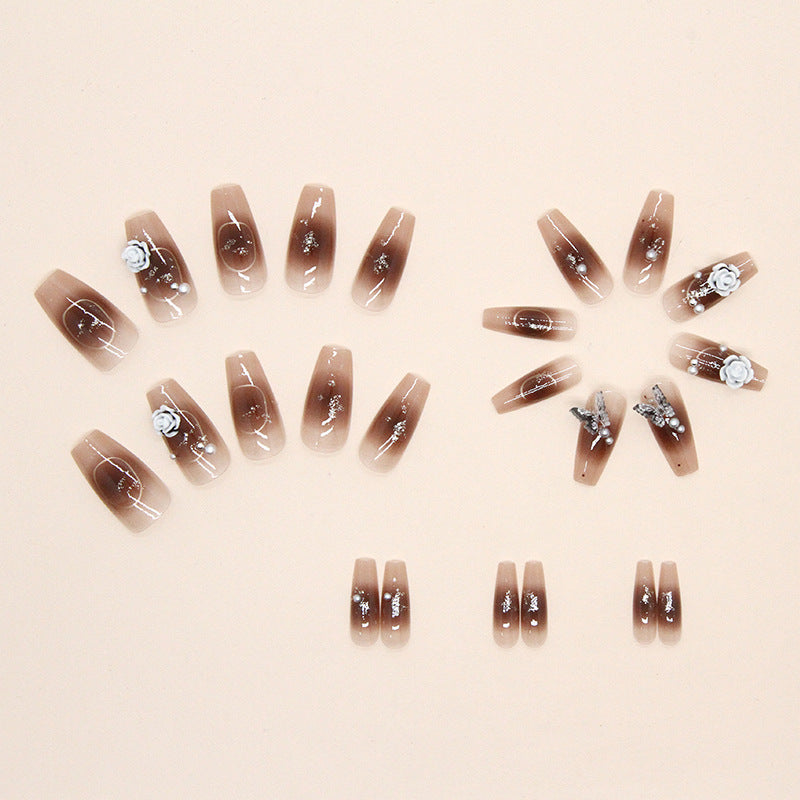 【Z612ã€?Wearable Nails Finished Manicure