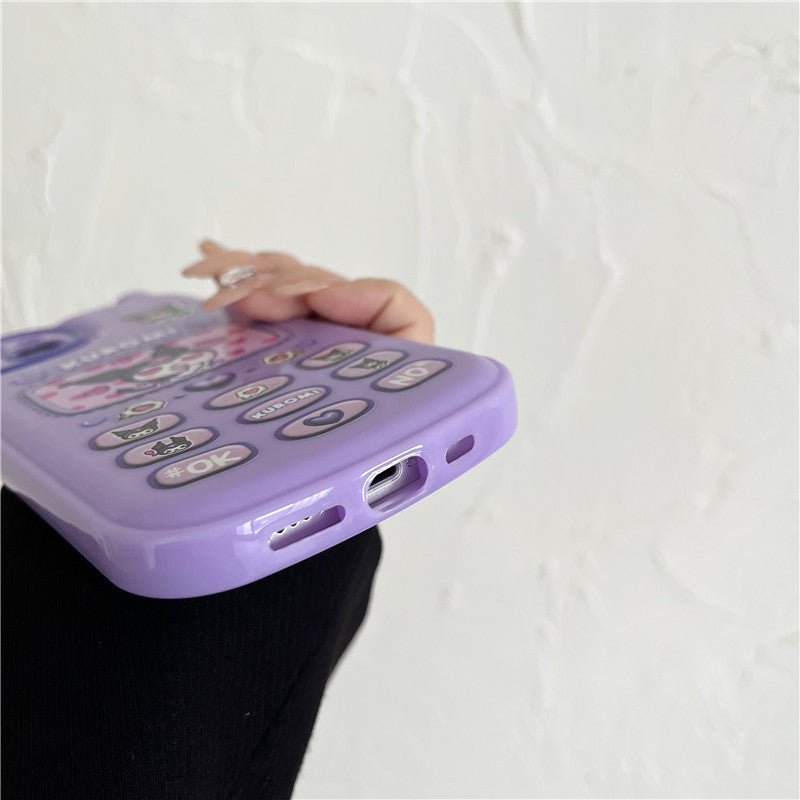 Creative Cartoon Purple Phone Case