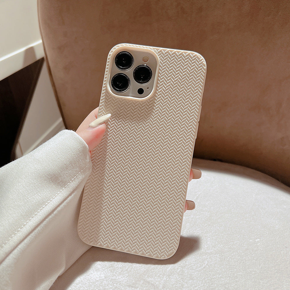 Solid Woven Pattern Phone Case