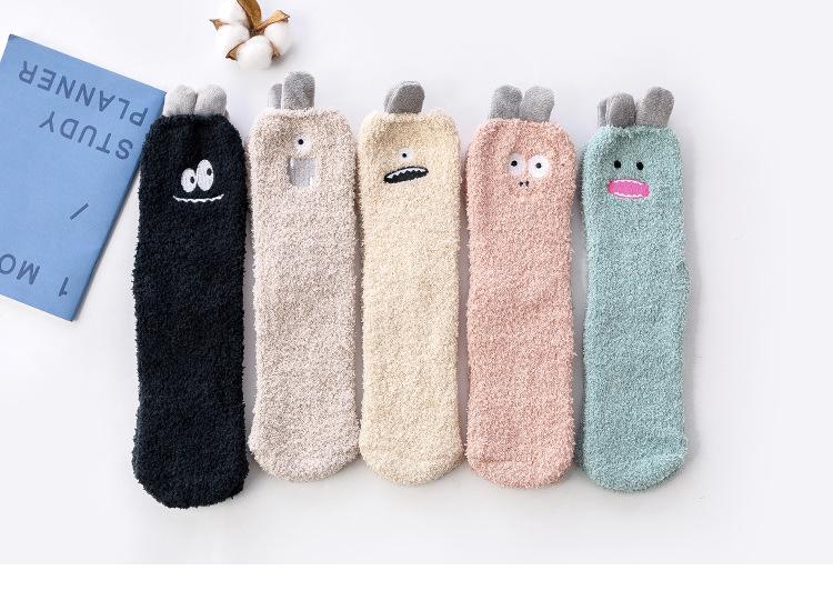 Emoji Monster Floor Socks