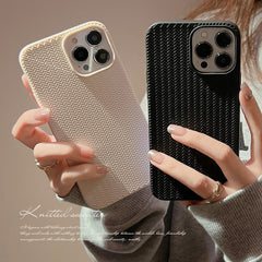 Solid Woven Pattern Phone Case