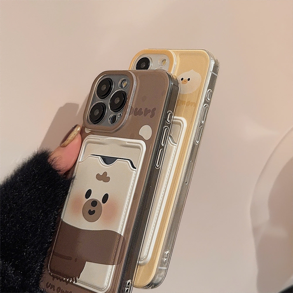 Cute Cartoon Card Holder Phone Case