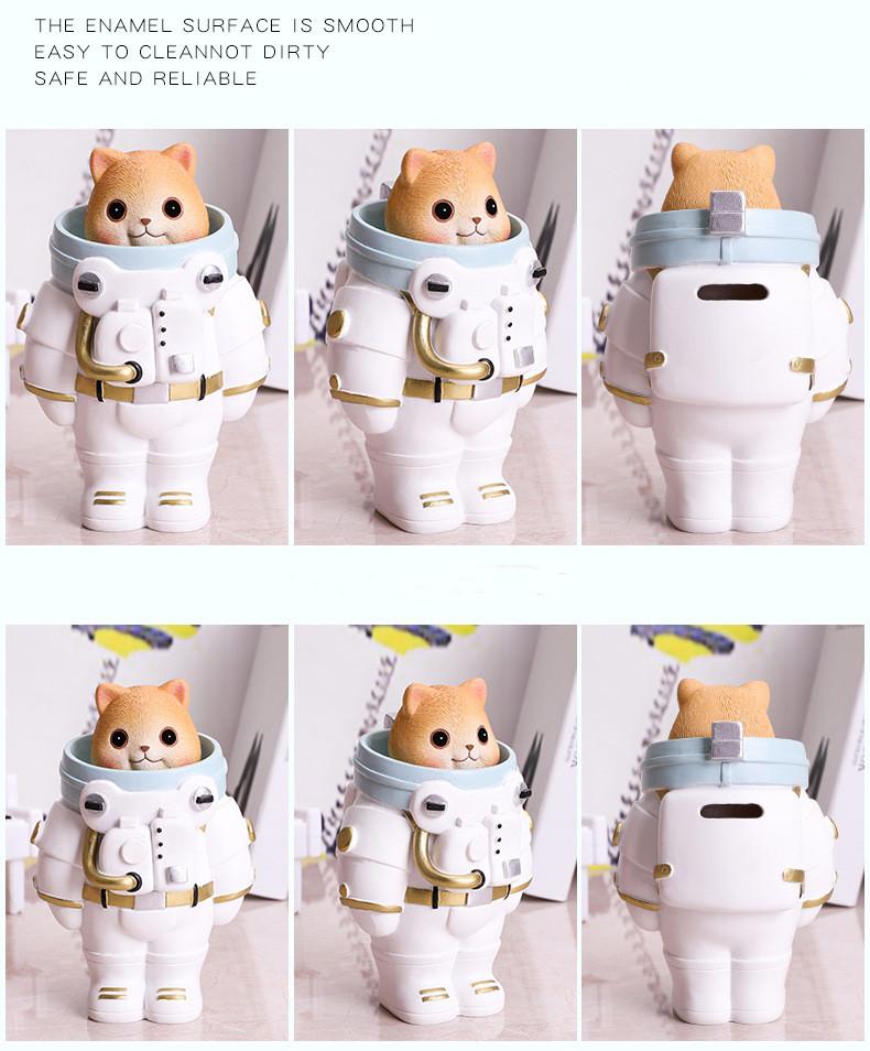 Space Cat Piggy Bank