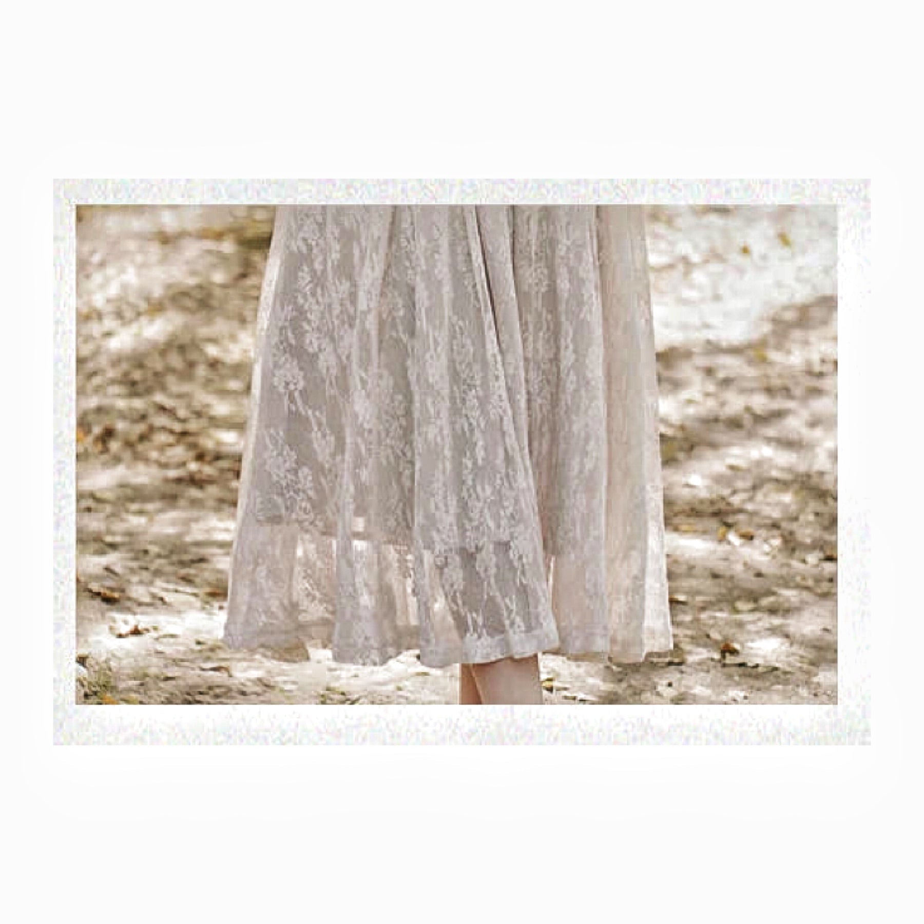 Magic Muse Faux Fur Lace Dress with Pearl Belt