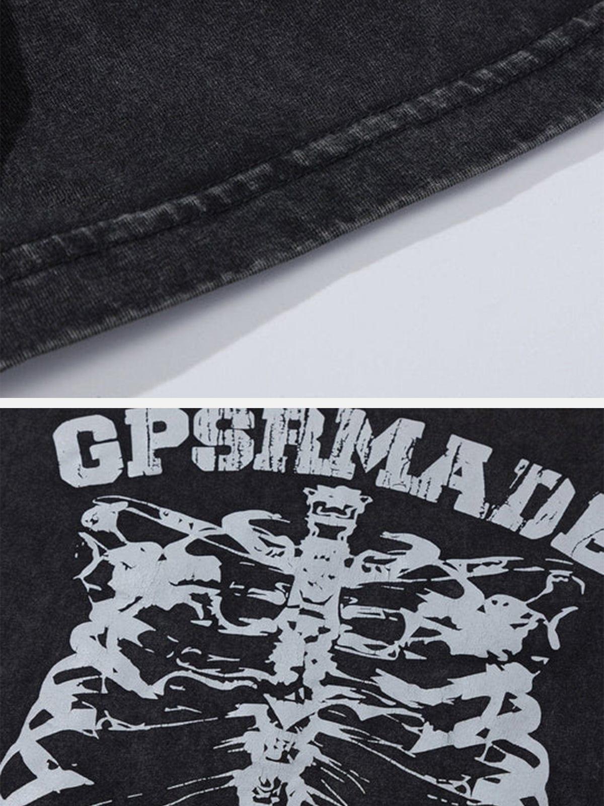 Skeleton Washed Graphic Tee