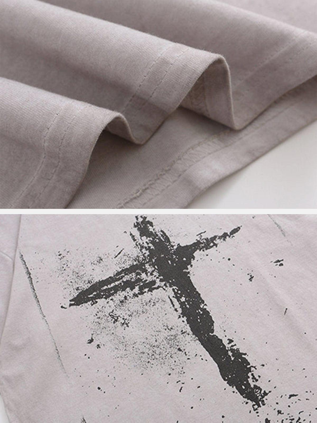 Cross Washed Cotton Graphic Tee