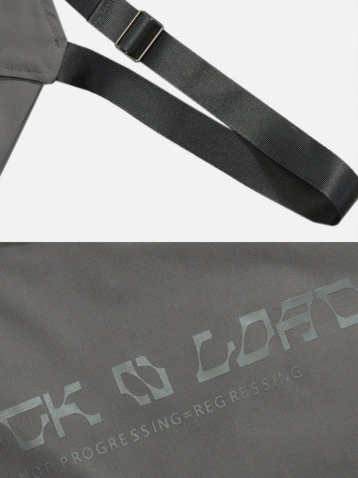 Function Metal Zipper Buckle Vest