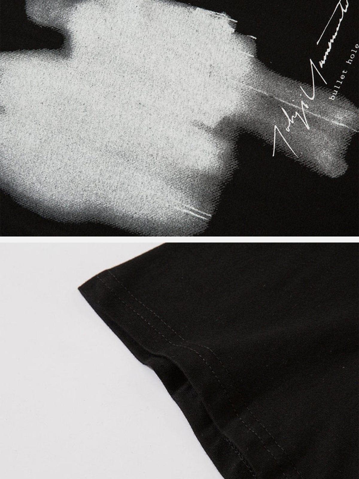Graffiti Silhouette Graphic Tee