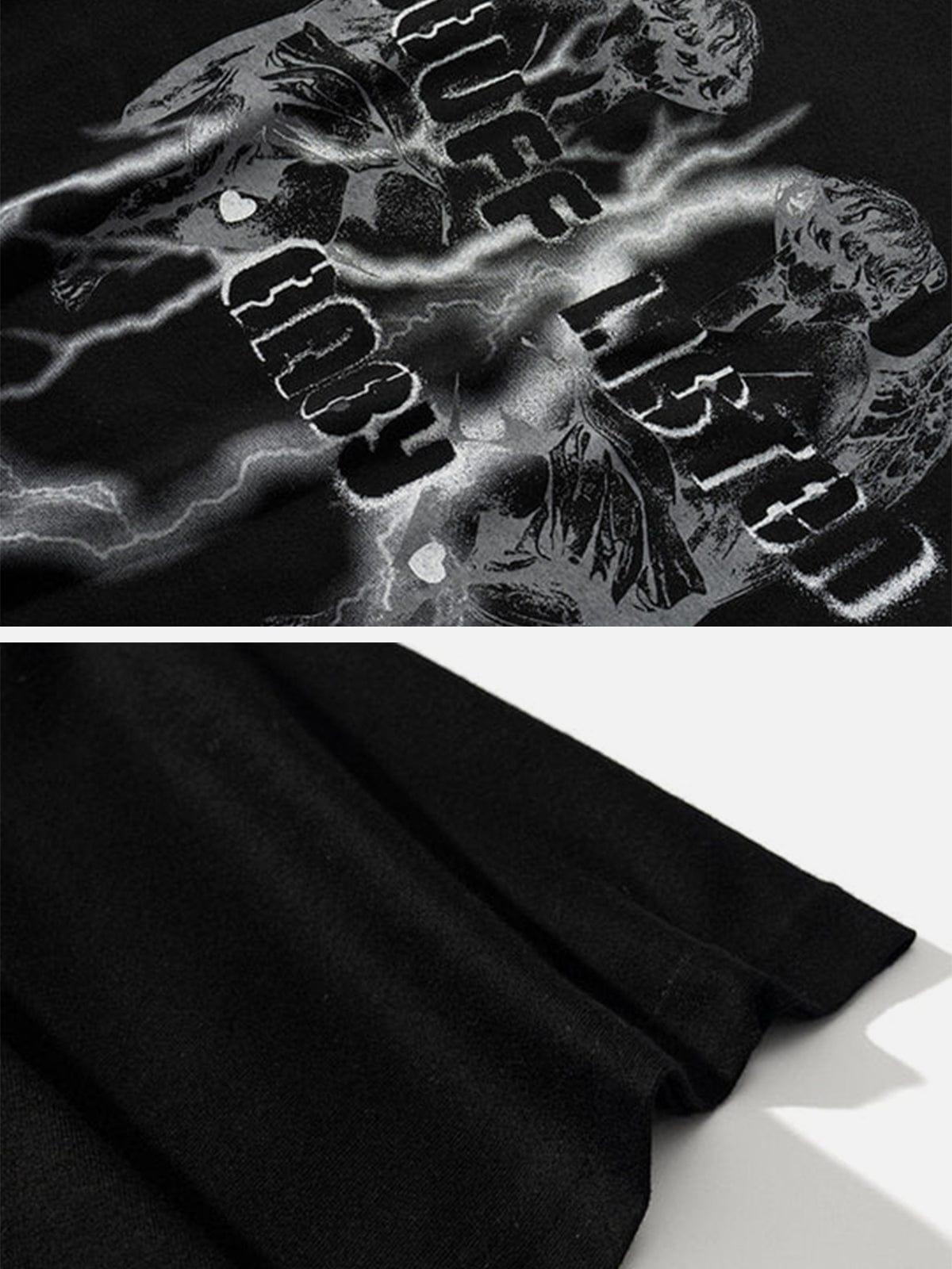 Skull Lightning Graphic Tee
