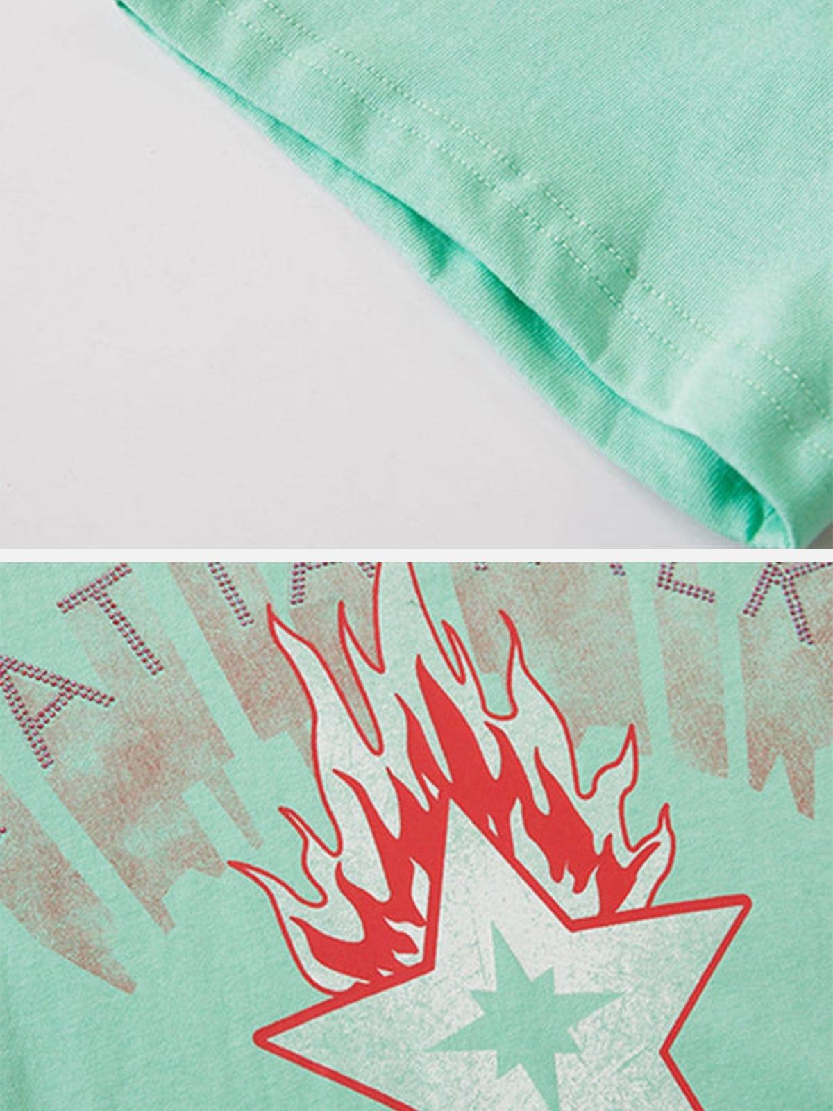 Burning Star Graphic Tee