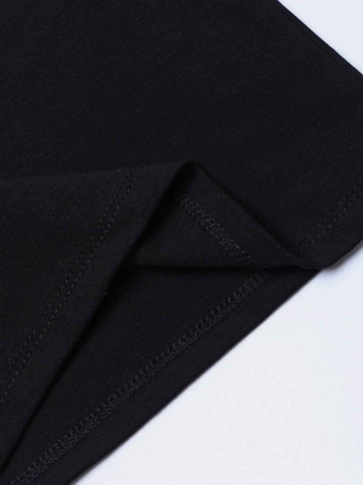 Irregular Patchwork Sleeve T Shirt