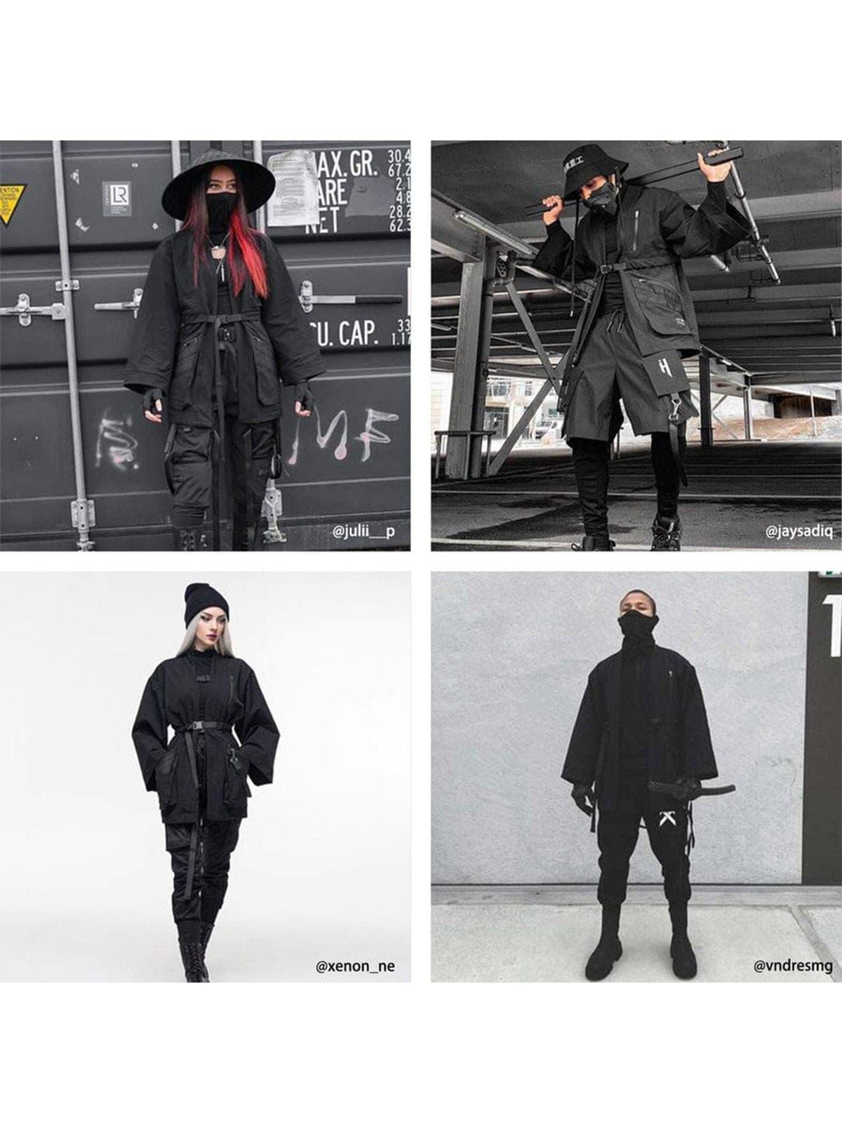 Cyberpunk Dark Ninja Cardigan Jacket