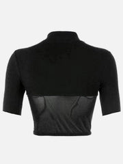 Translucent Short Sleeve T Shirt