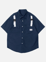 Multi Pockets Strap Shirt
