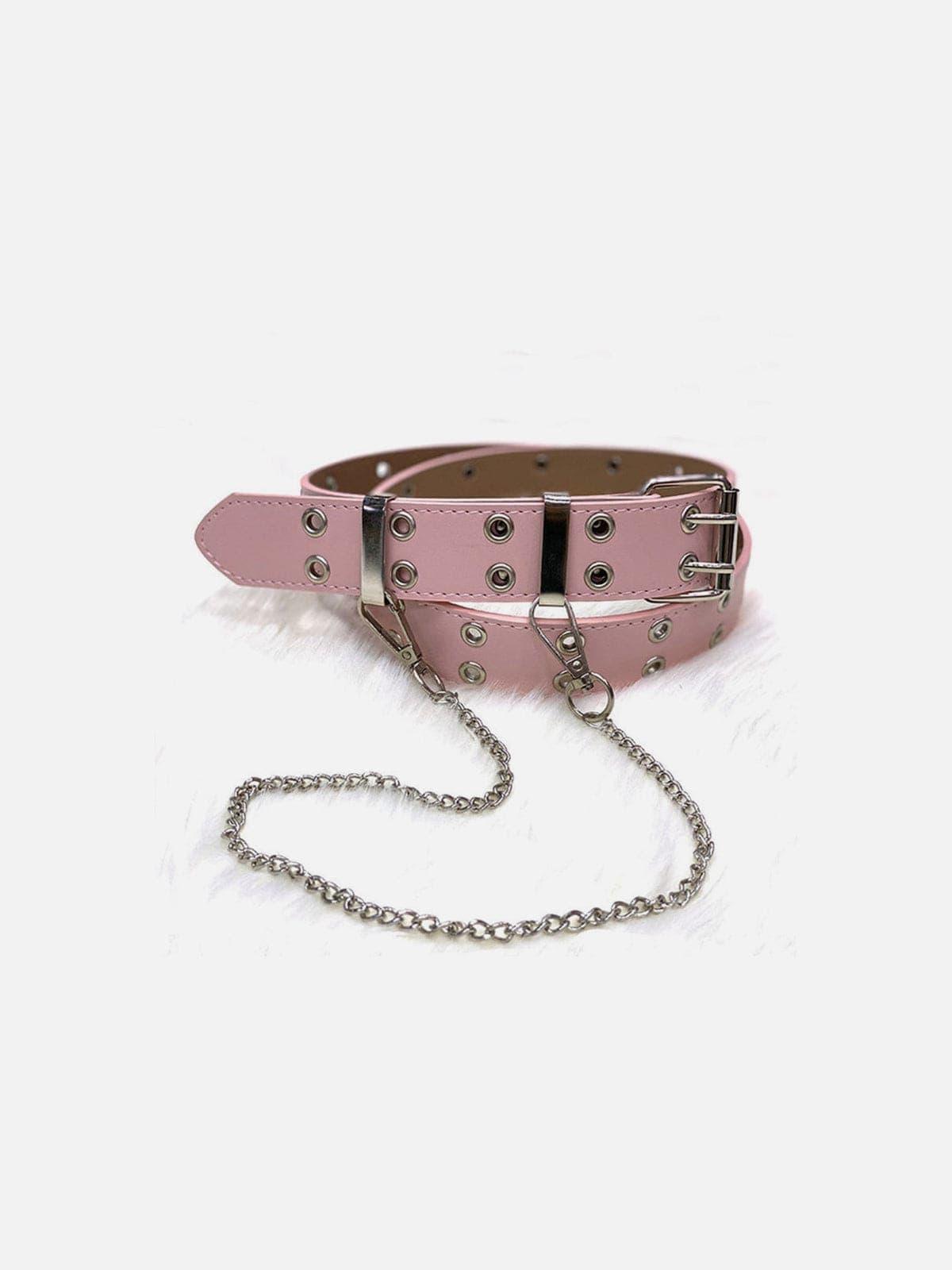 Punk Chain PU Luxury Buckle Belt