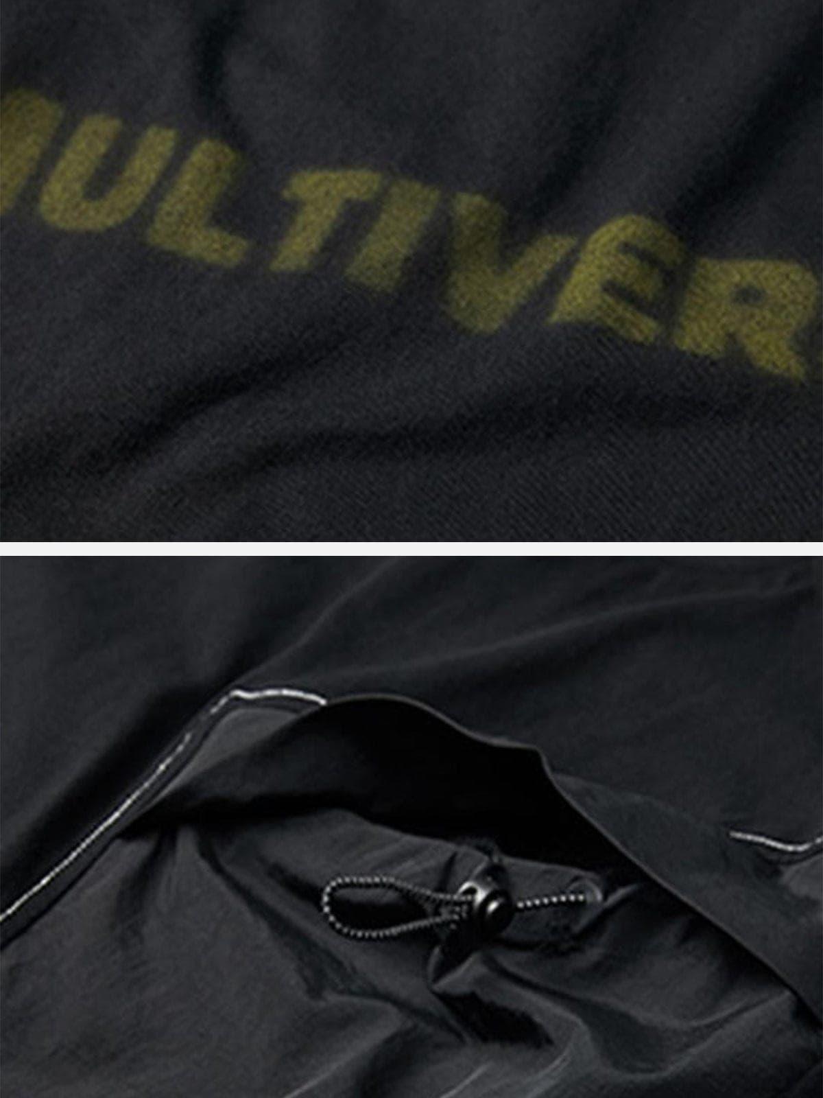 Cyberpunk Fake Two Patchwork Cotton Tee
