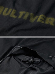 Cyberpunk Fake Two Patchwork Cotton Tee