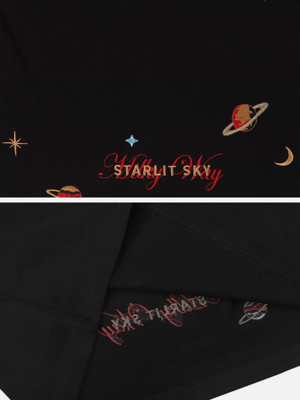 "Starry Embroidery" Tee