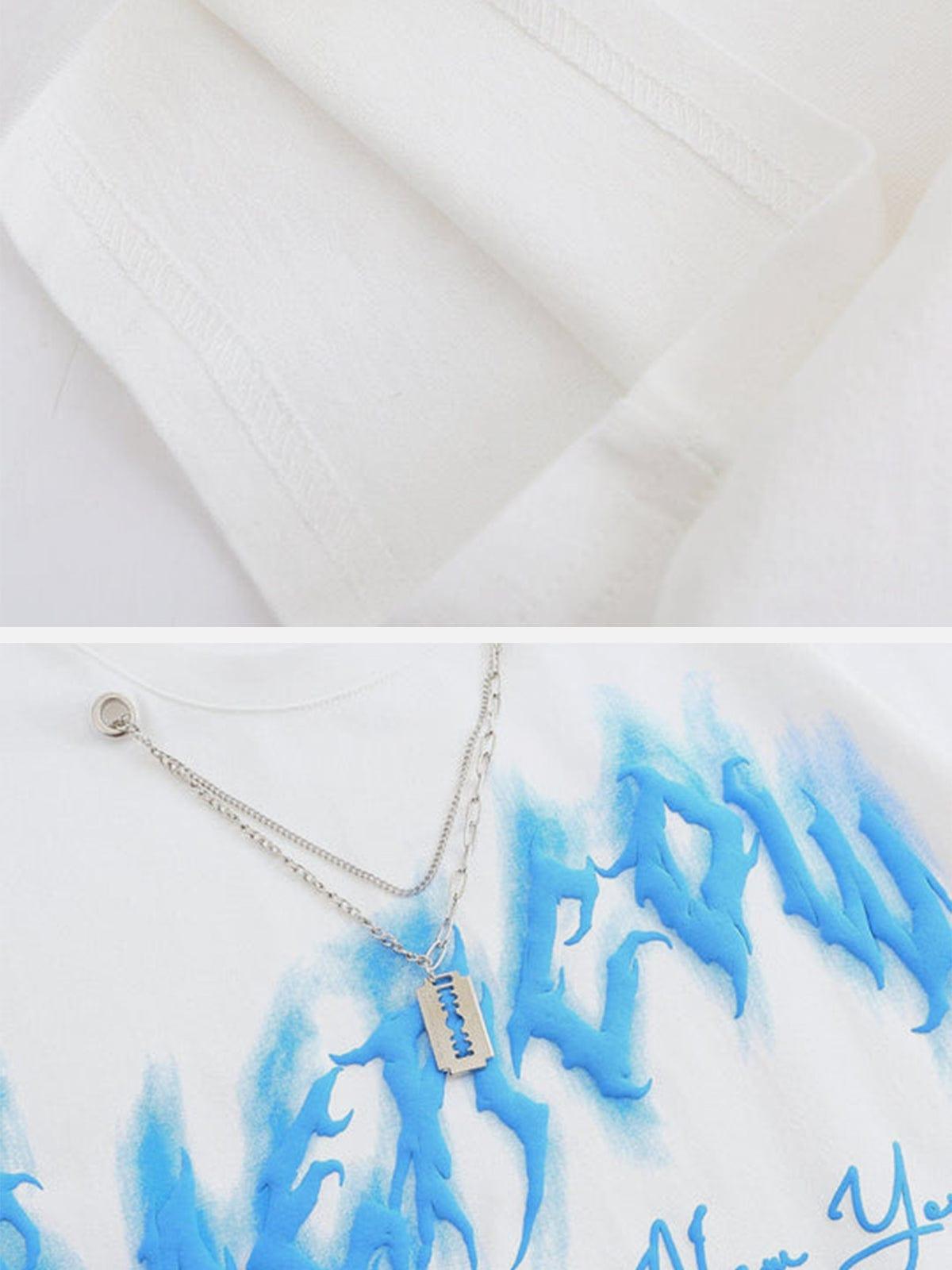 Graffiti Letters Necklace Tee