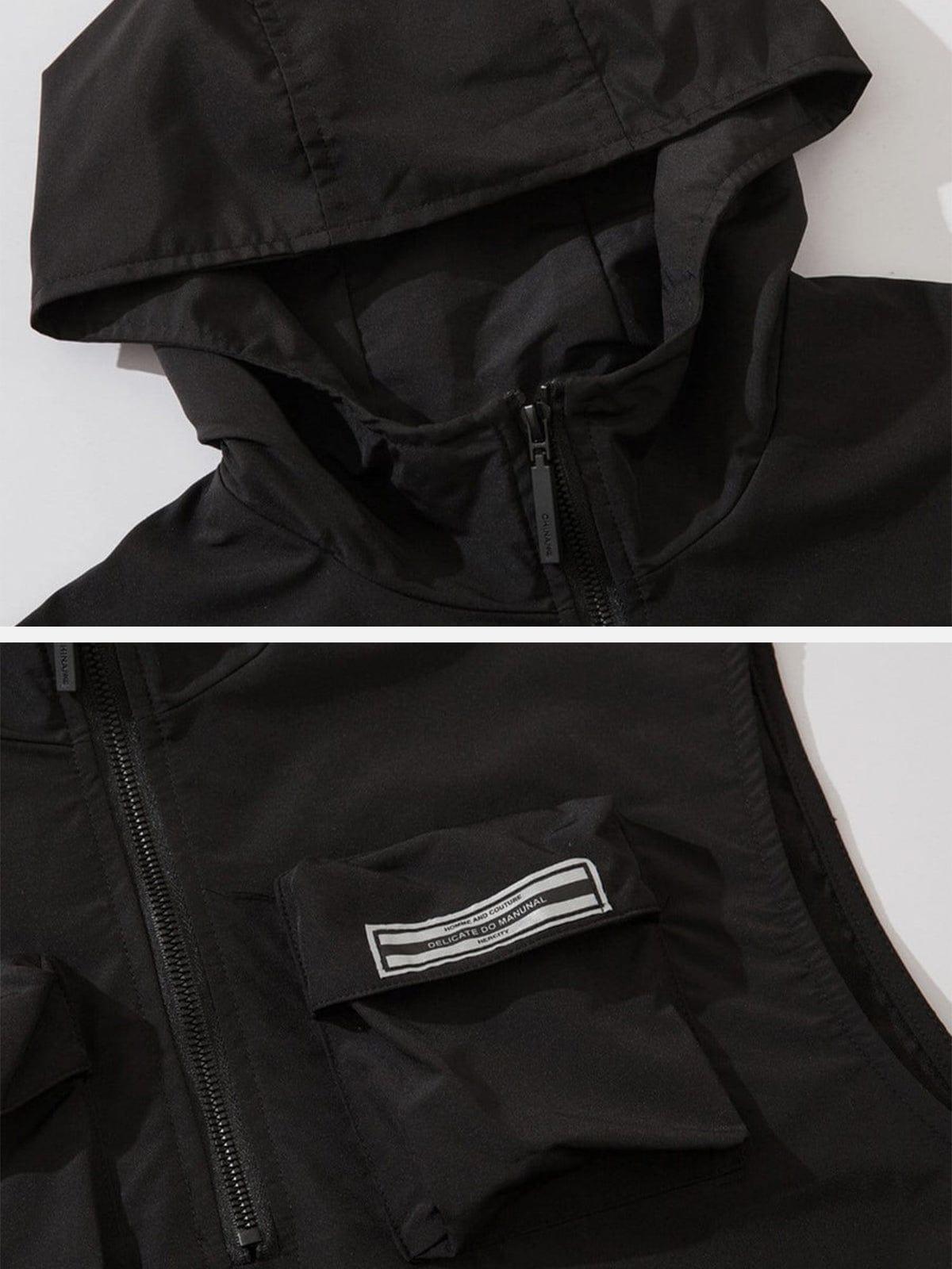 Half Zipper Hood Vest
