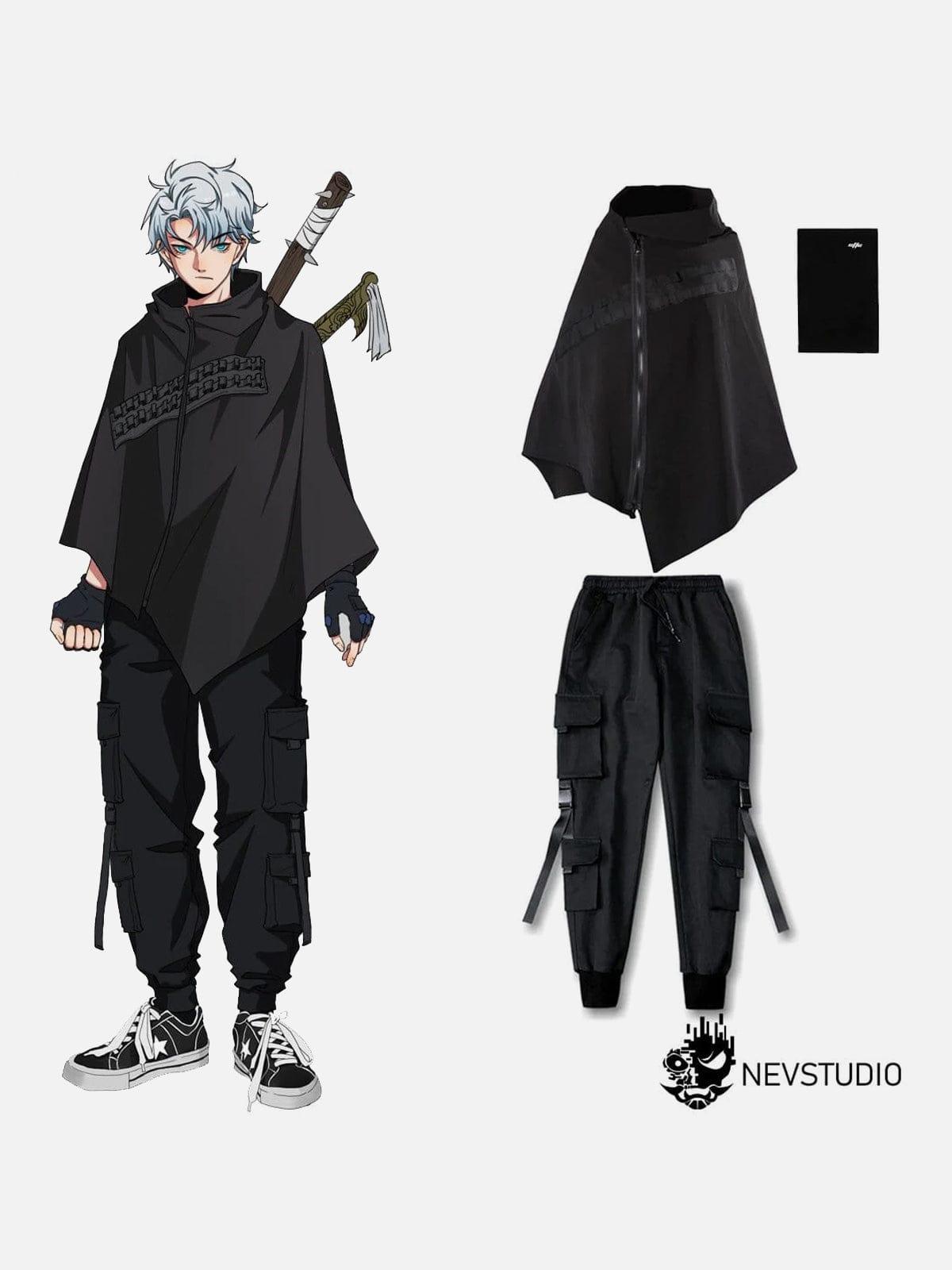 Cyberpunk Zip Up Cape