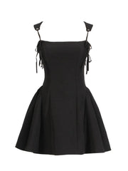 Lace Up Mini Cami Dress