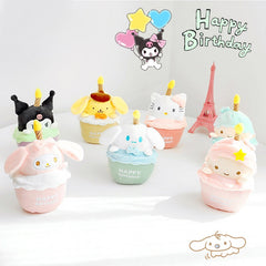 Birthday Cake Shape Plush Doll