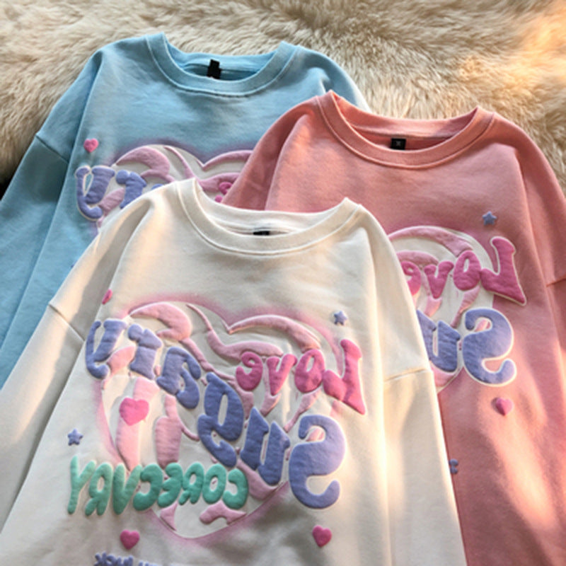 Cute Creamy Heart Hoodies