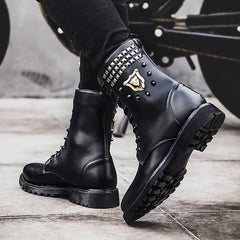Punk Studded Leather Shoes