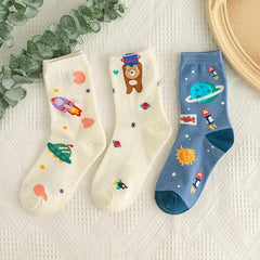 Cartoon Planet Anime Socks