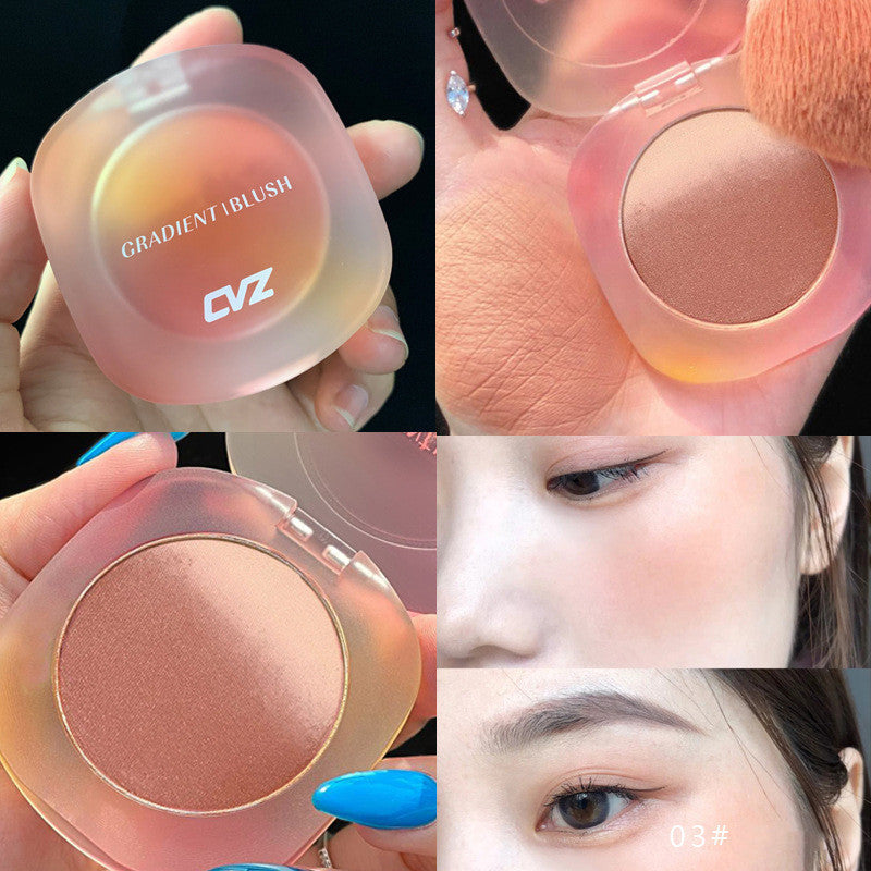 Cute Round Tri-color Gradient Girl Blush