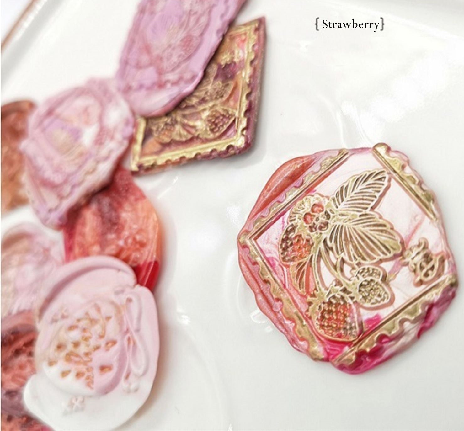 Cute Strawberry Sealing Wax Stamps