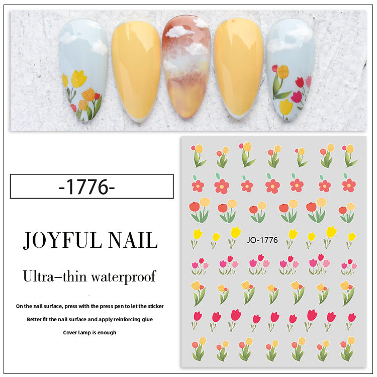 Kawaii Tulip Nail Sticker