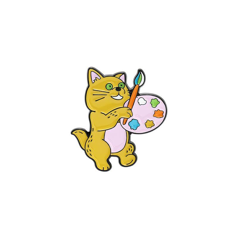 Rainbow Bunny Puppy Pins