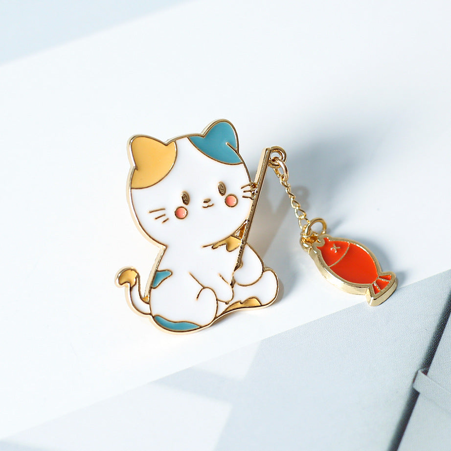 Cute Cartoon Cat Pins