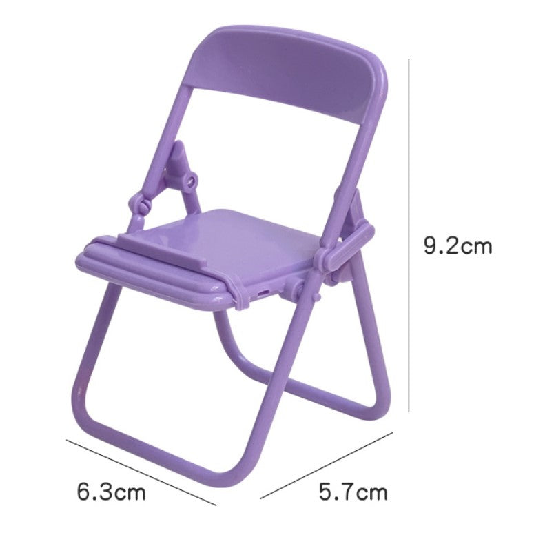 Creative Folding Chair Phone Holder