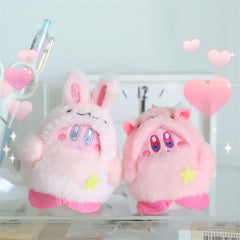 Cute Anime Pink Plush Pendant