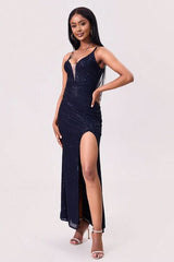 Backless Maxi Split Dress