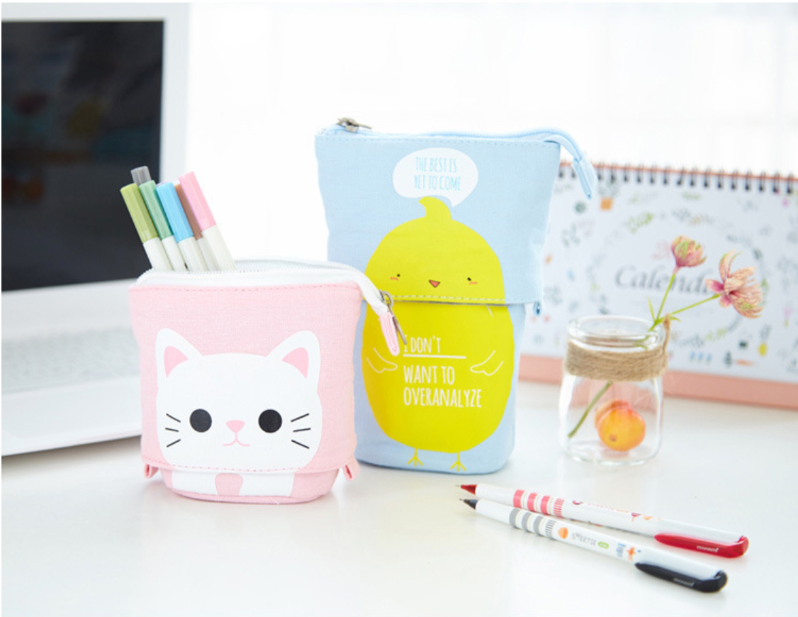 Kawaii Pets Stand-Up Pencil Case