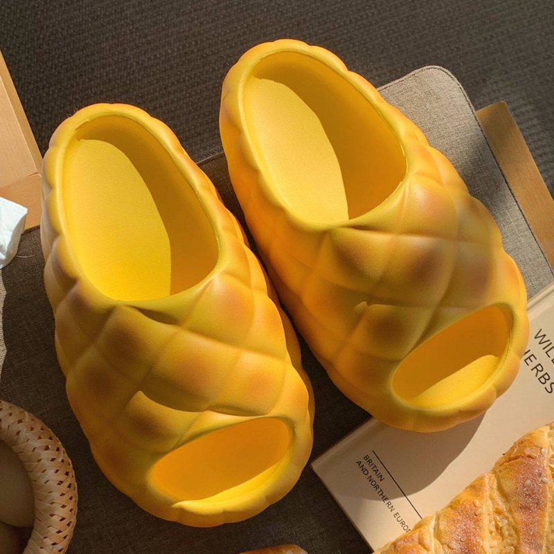 Kawaii Pineapple Bun Slippers