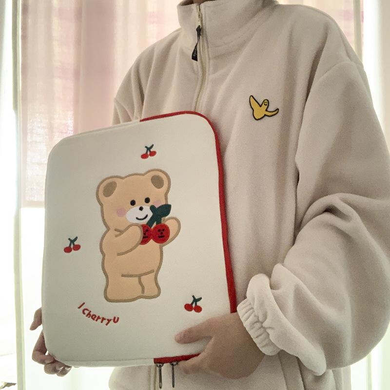 Cherry Bear Ipad Laptop Bag