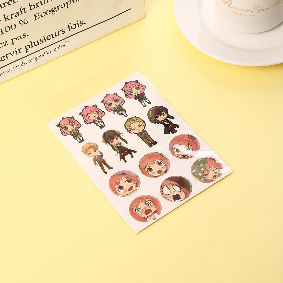 Anime Series Tattoo Sticker