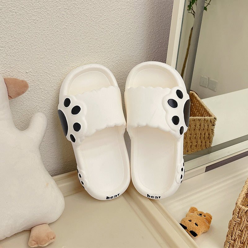 Cute Bear Claw Couple Slippers