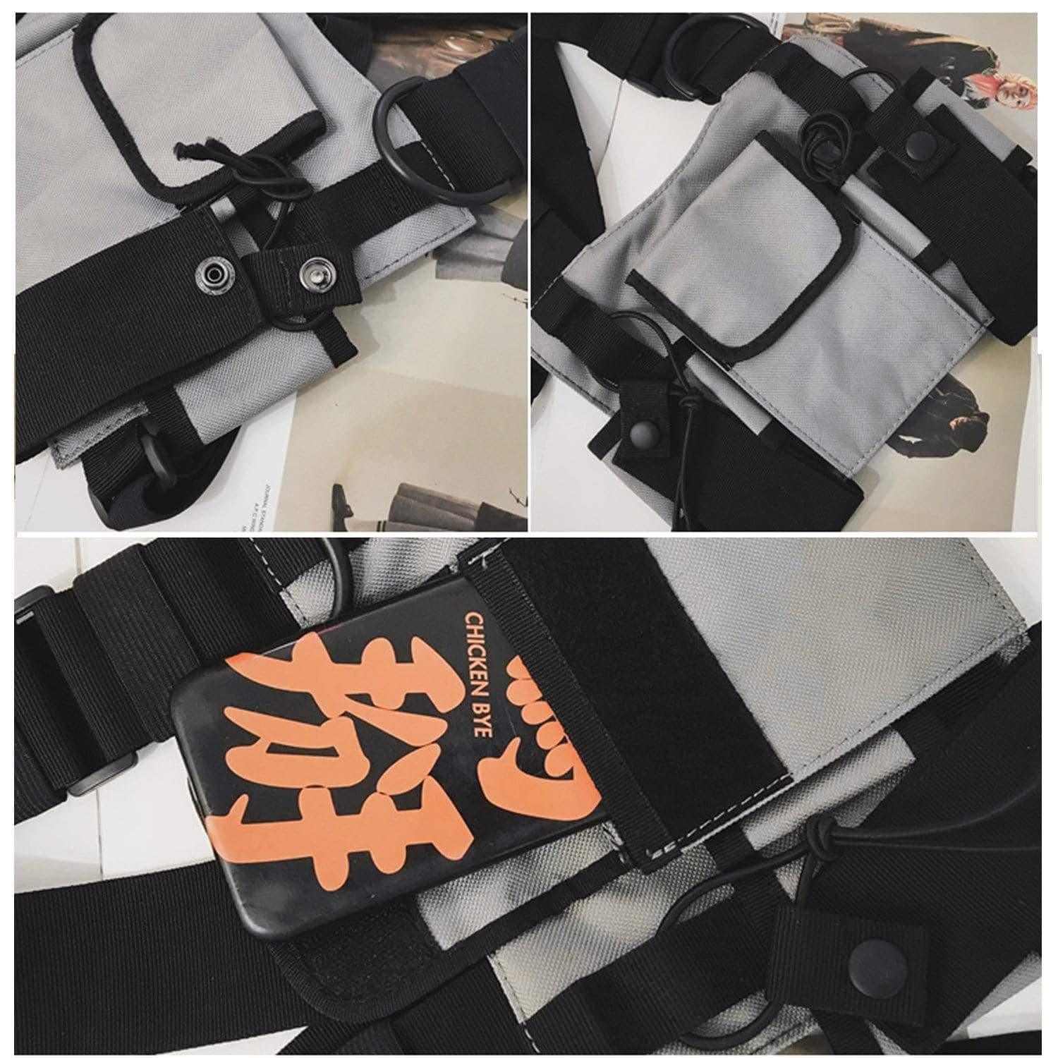 Hip Hop Streetwear Men Fashion Shoulder Bag